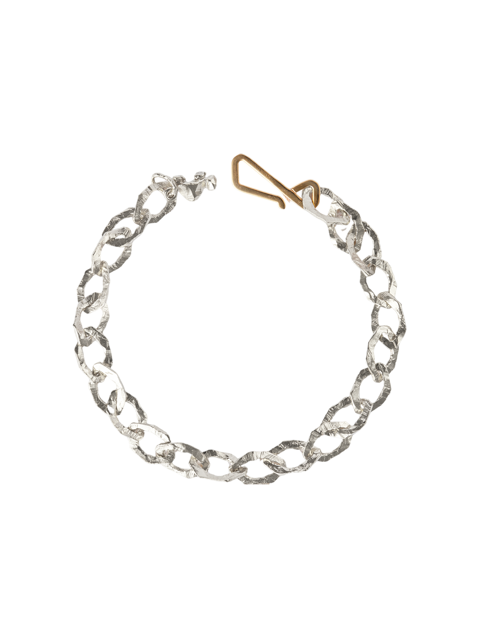 Grim bracelet in silver and 18k yellow gold